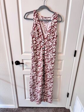 Marine Layer Mauve and White Floral Dress